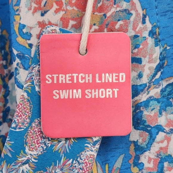 Departwest Men's Pineapple Stretch Lined Swim Short  - S - Picture 8 of 9